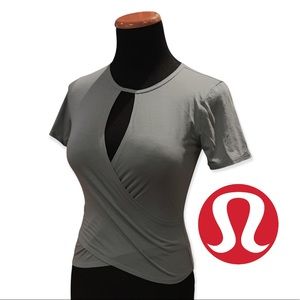 Lululemon Women’s Activewear Wrap Keyhole Neck Crop Top